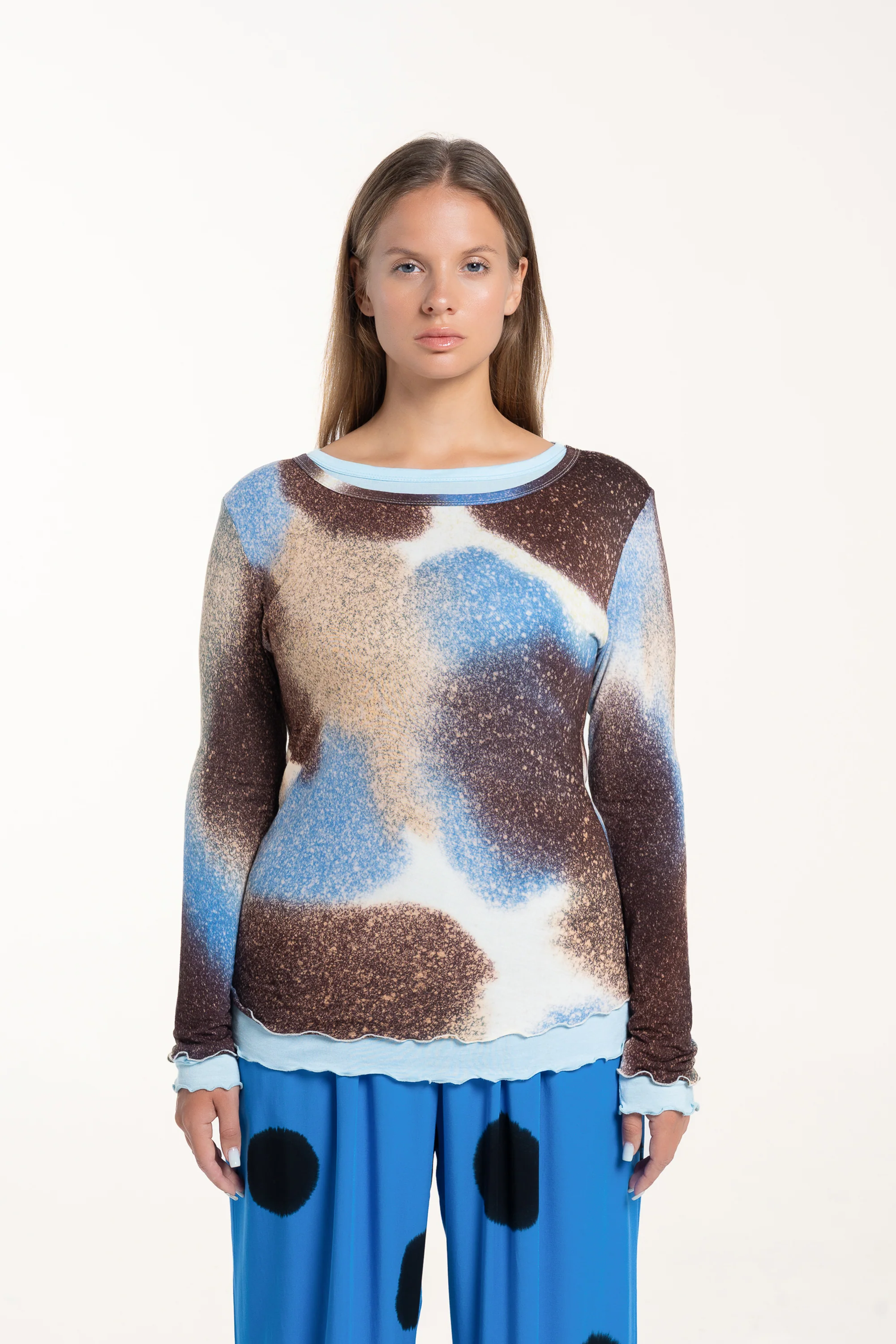 Dew Double Layer Long Sleeve Top