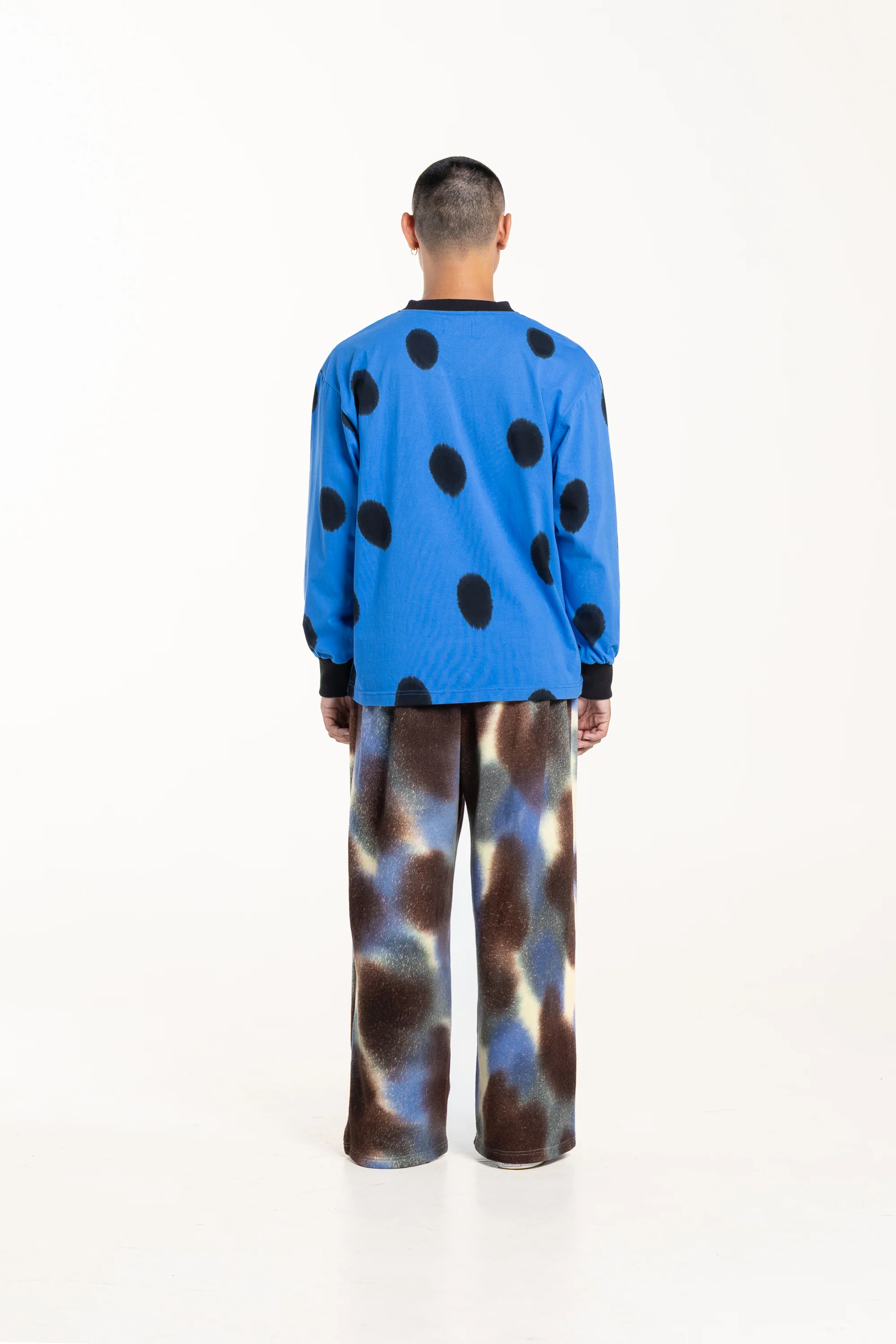Echo V Neck Oversized Long Sleeve Top ID - Image 4