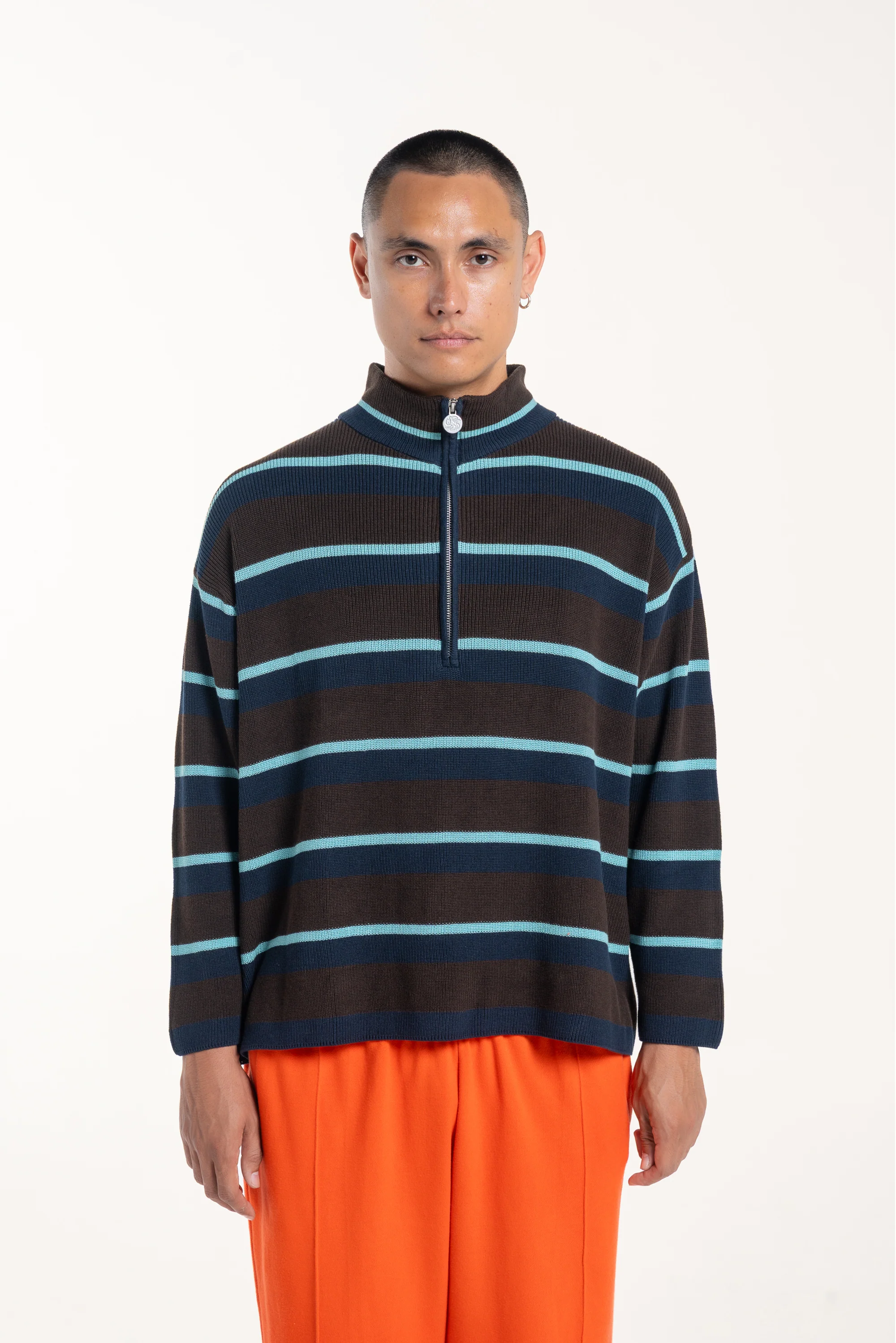 Mint Stripe Slouch Pullover - Image 6