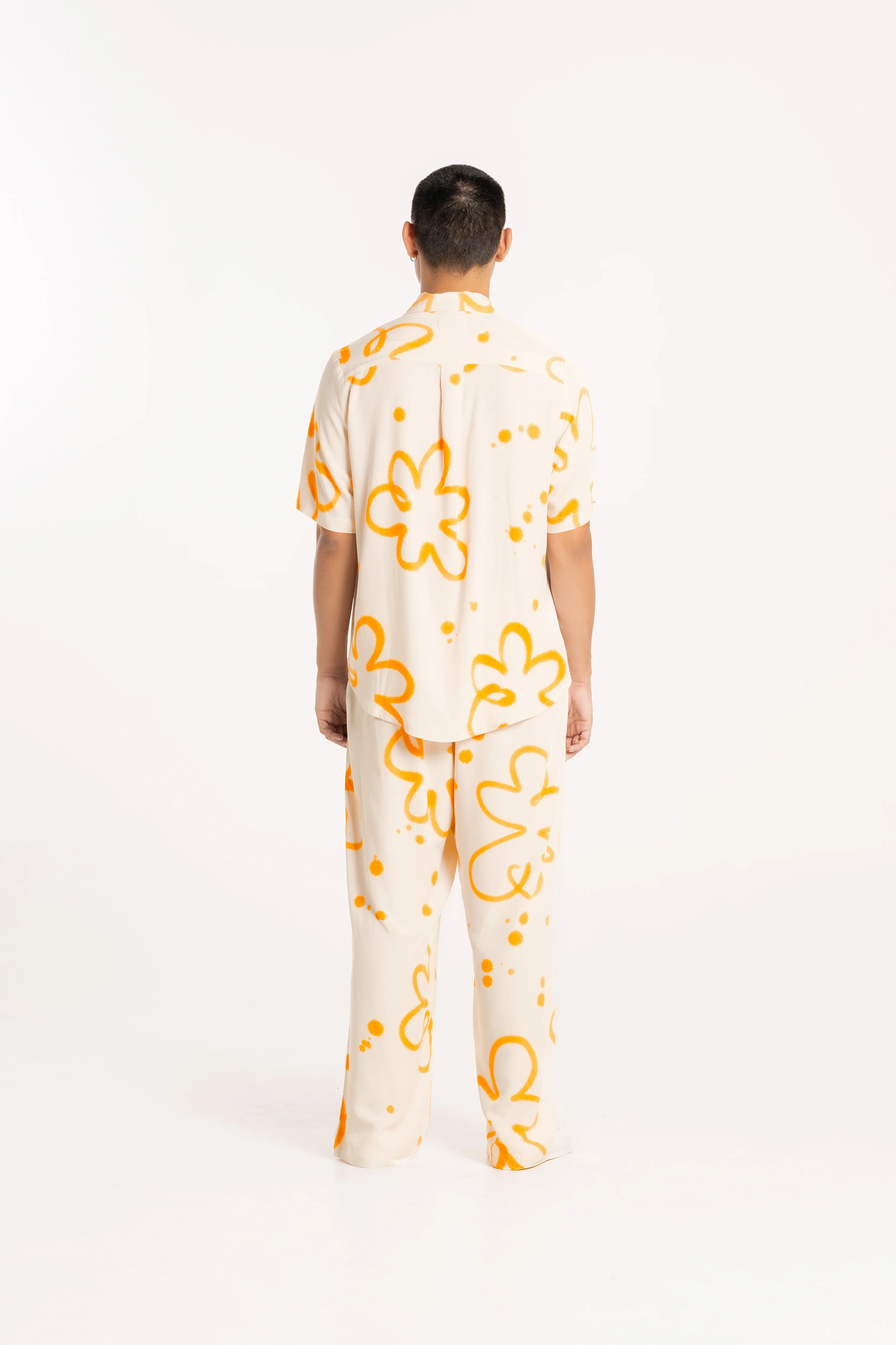 Orange Poppy Summer Night Pyjama Set - Image 3