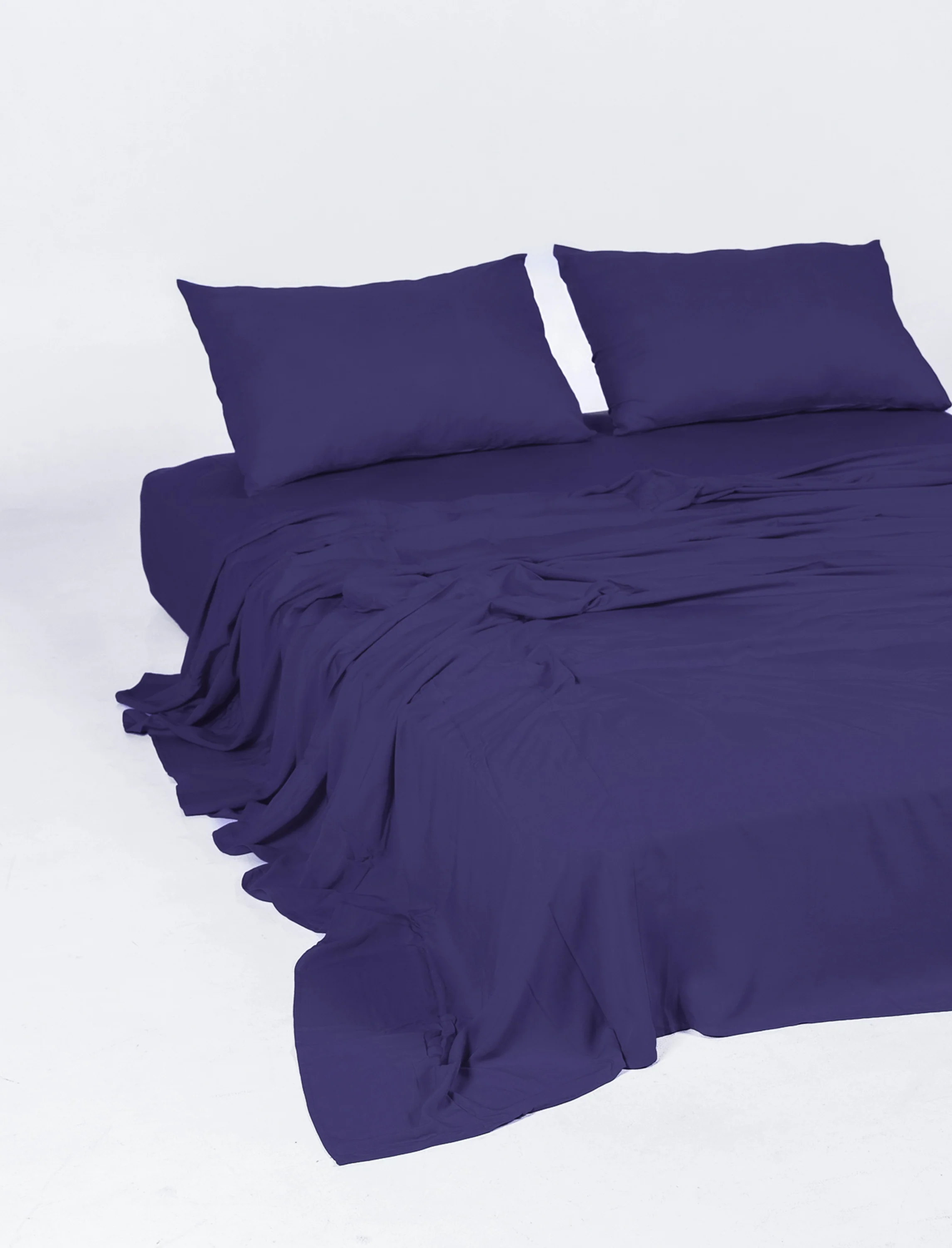 Plum Bamboo Fitted Sheet - Image 2