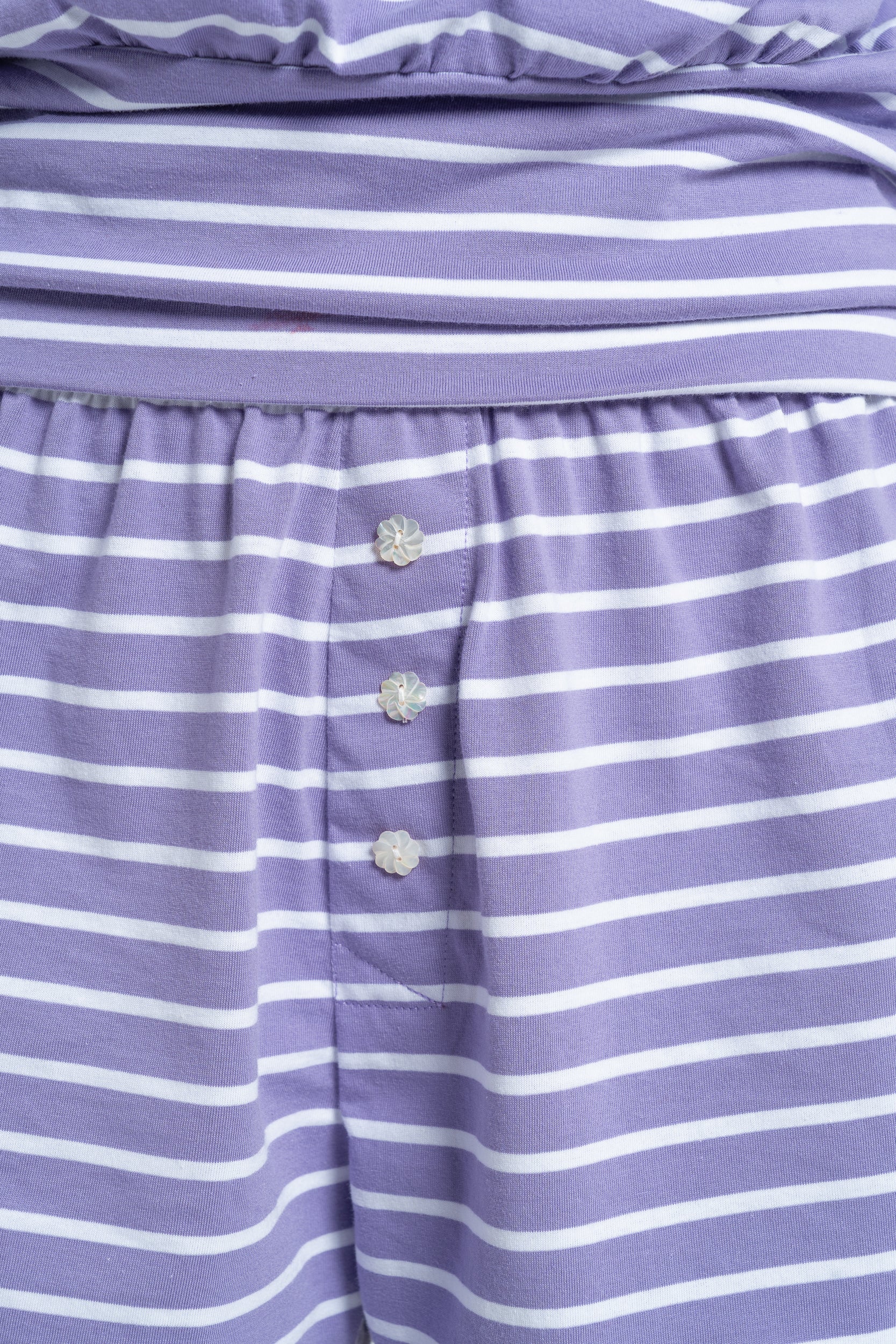 Purple Stripe Mini Shorts - Image 5