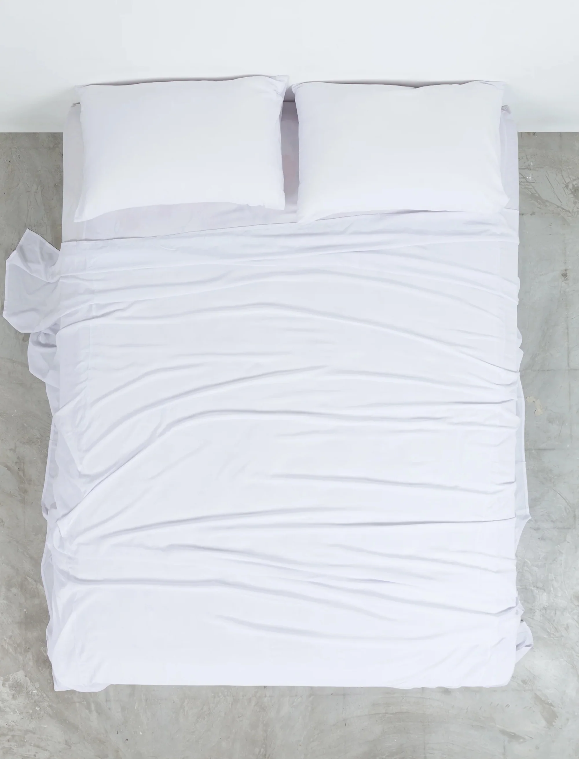 Chalk Bamboo Fitted Sheet – Non-Silky - Image 3