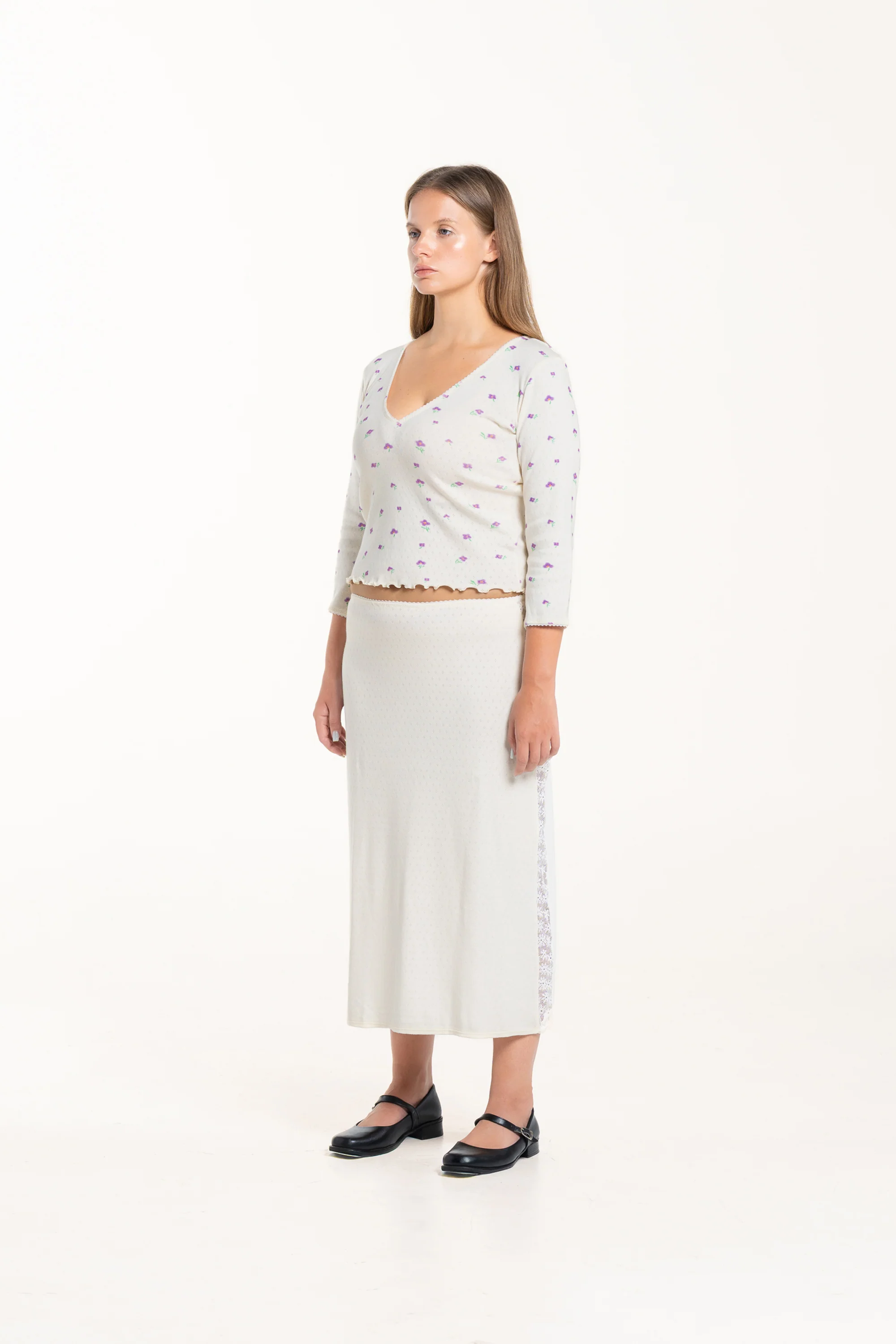 Wildflower V Neck Top - Image 3